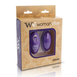 WOMANVIBE - ALSAN FIOLETOWY SILIKONOWY PILOT ZDALNEGO STEROWANIA JAJKO