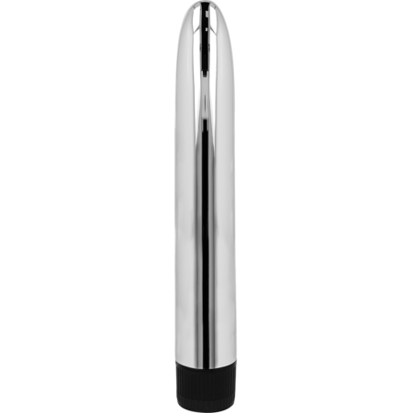 OHMAMA - KLASYCZNY SREBRNY WIBRATOR 17,5 CM