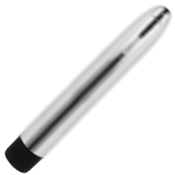OHMAMA - KLASYCZNY SREBRNY WIBRATOR 17,5 CM