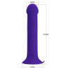 PRETTY LOVE - MURRAY YOUTH WIBRUJACY DILDO I FIOLETOWY AKUMULATOR