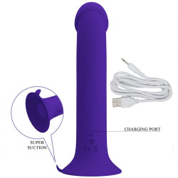 PRETTY LOVE - MURRAY YOUTH WIBRUJACY DILDO I FIOLETOWY AKUMULATOR