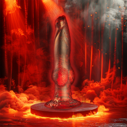 EPICKI - PROMETHEUS DILDO TITAN IN FLAMES LADOWANY PILOT ZDALNEGO STEROWANIA