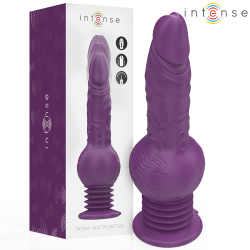 INTENSE - TATUM WIELOFUNKCYJNY WIBRATOR Z WIBRACJĄ W GÓRĘ I W DÓŁ 24 CM FIOLETOWY