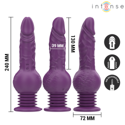 INTENSE - TATUM WIELOFUNKCYJNY WIBRATOR Z WIBRACJĄ W GÓRĘ I W DÓŁ 24 CM FIOLETOWY