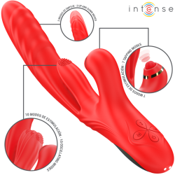 INTENSE - ROSALIA WIBRATOR WIELOFUNKCYJNY 3 W 1 CZERWONY