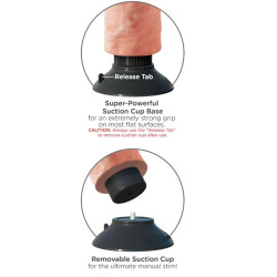 KING COCK - 23 CM WIBRACYJACE MIESKO KOGUTOWE