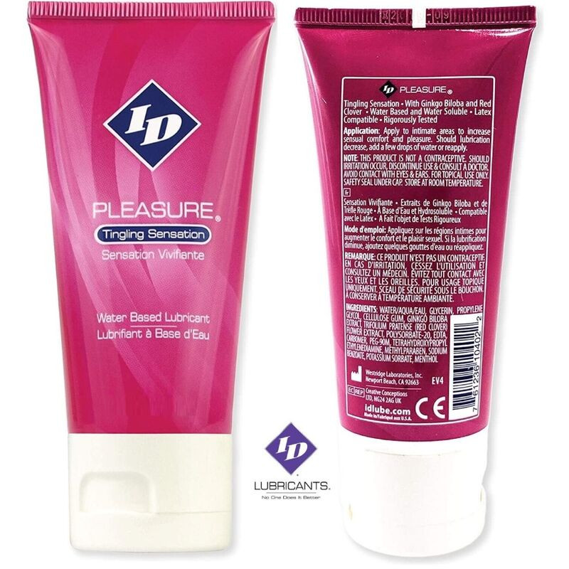 ID PLEASURE - LUBRYKANT NA BAZIE WODY TUBKA PODROZNA 60 ML