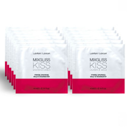 MIXGLISS - LUBRYKANT NA BAZIE WODY O SMAKU TRUSKAWKOWYM 12 POJEDYNCZE DAWKI 4 ML