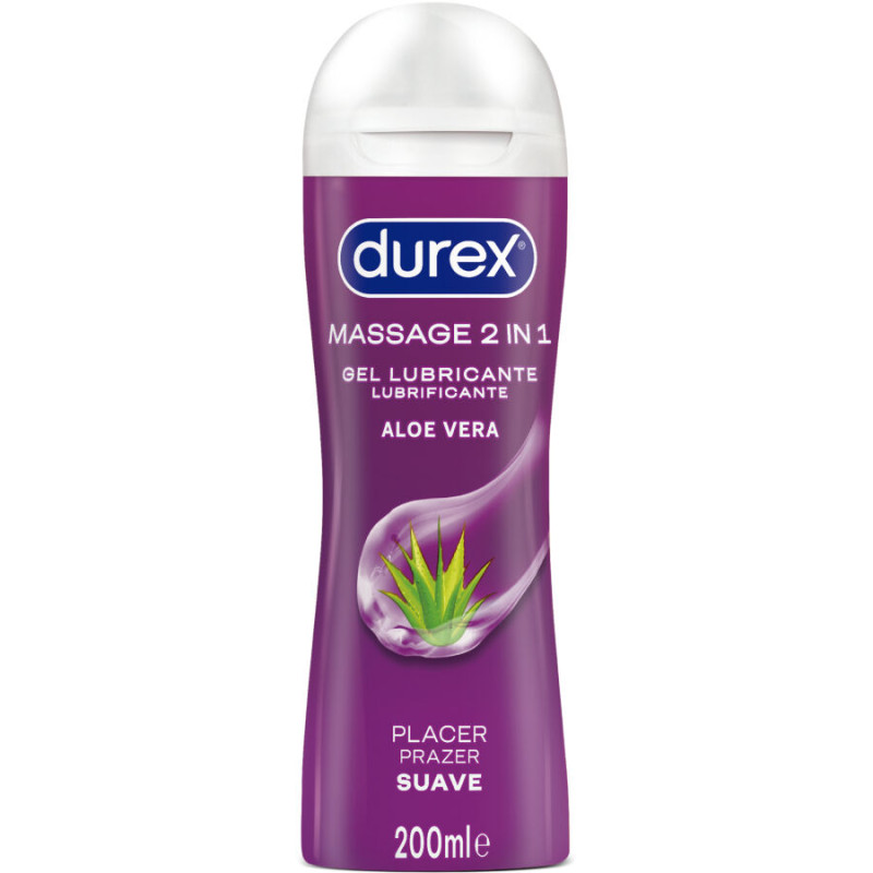 DUREX - SOFT ALOE VERA MASSAGE LUBRICANT GEL 200 ML DUREX - SOFT ALOE VERA MASSAGE LUBRICANT GEL 200 ML