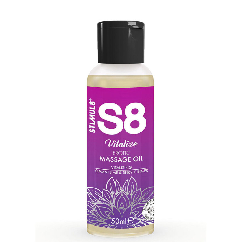 STIMUL8 - S8 VITALIZE OLEJEK DO MASAŻU EROTYCZNEGO LIMONKA 50 ML