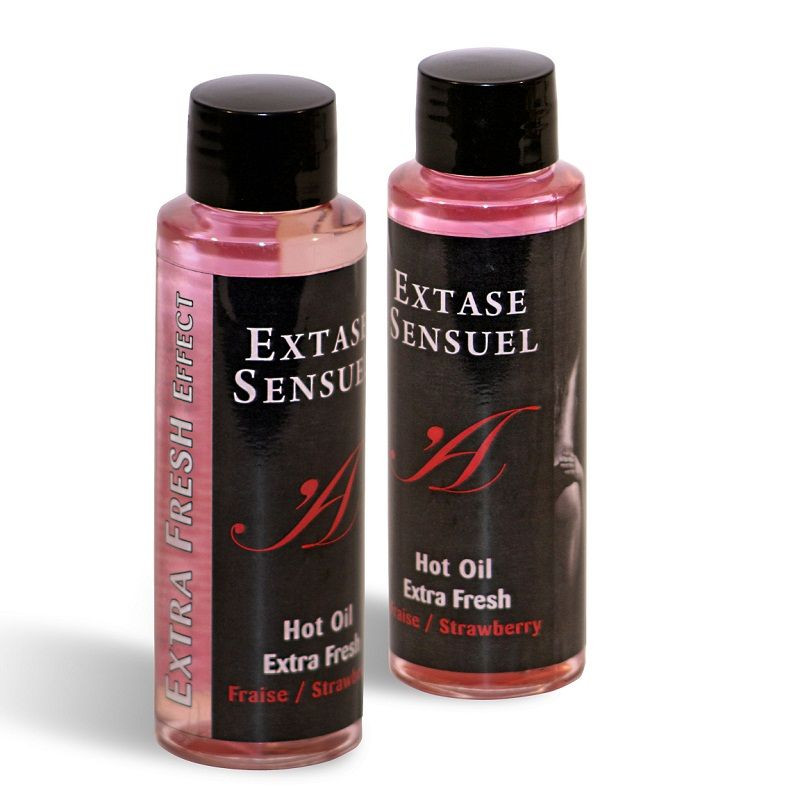 EXTASE SENSUAL - OLEJEK DO MASAZU Z EFEKTEM EKSTRA SWIEZEJ TRUSKAWKI 100 ML
