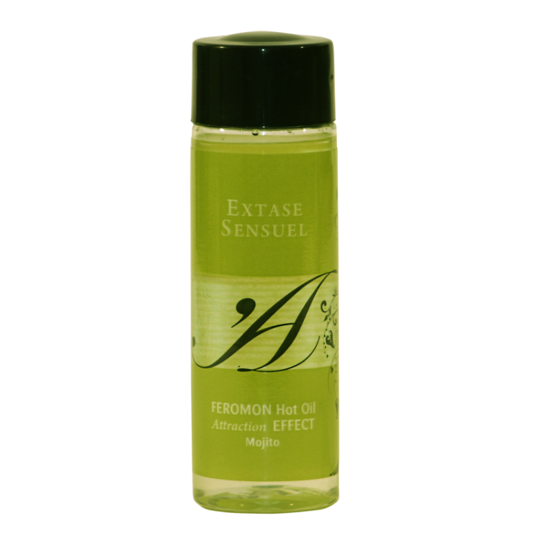 EXTASE SENSUAL - OLEJEK DO MASAZU O EFEKCIE CIEPLA Z FEROMONAMI MOJITO 100 ML EXTASE SENSUAL - OLEJEK DO MASAZU O EFEKCIE CIEPLA Z FEROMONAMI MOJITO 100 ML