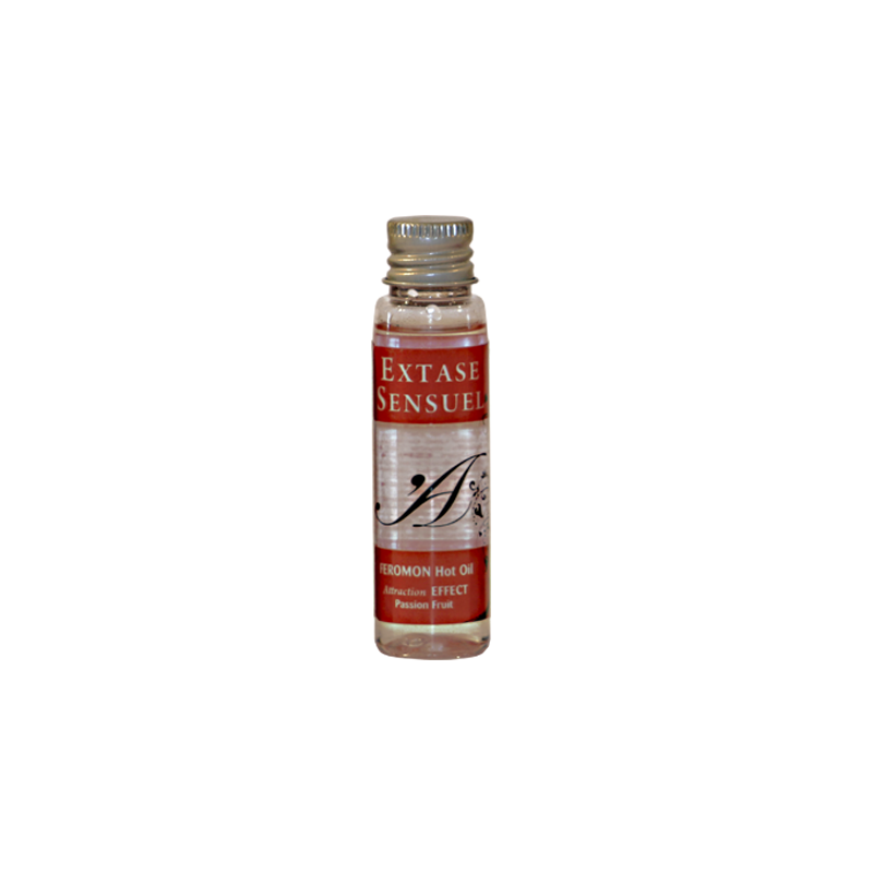 EXTASE SENSUAL - HEAT EFFECT MASSAGE OIL WITH PASSION FRUIT PHEROMONES TRAVEL 35 ML