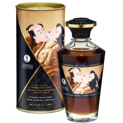 SHUNGA - OLEJEK DO MASAZU O SMAKU KAWOWYM Z EFEKTEM CIEPLA 100 ML