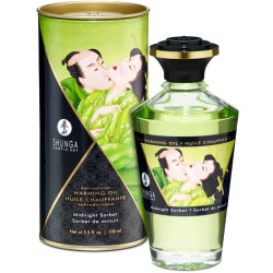 SHUNGA - OLEJEK DO MASAZU O DZIALANIU CIEPLA O SORBCIE POLNOCY 100 ML