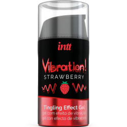 INTT - SILNY STYMULATOR INTYMNY PLYN WIBRUJACY ZEL TRUSKAWKA 15ML