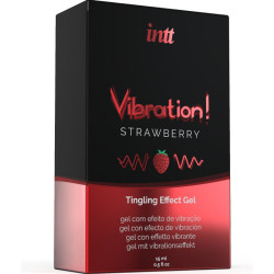 INTT - SILNY STYMULATOR INTYMNY PLYN WIBRUJACY ZEL TRUSKAWKA 15ML
