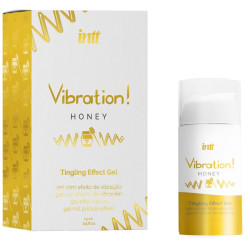 INTT - SILNY STYMULUJACY INTYMNY WIBRATOR W PLYNIE MIODOWY ZEL 15 ML