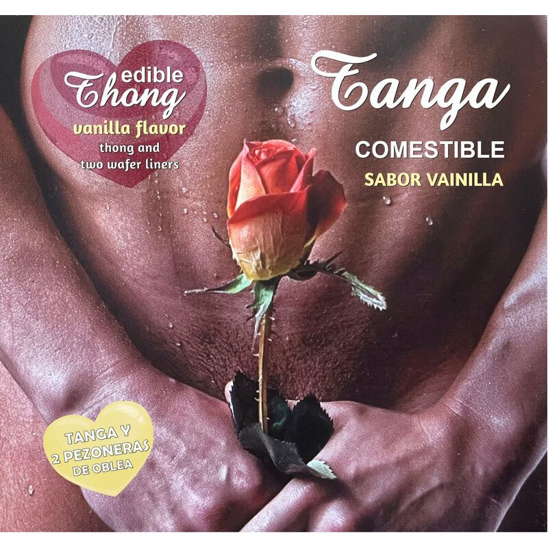 HOTFLOWERS - MEN''S THONG + 2 VANILLA WAFER NIPPLE /es/pt/en/fr/it/ HOTFLOWERS - MEN''S THONG + 2 VANILLA WAFER NIPPLE /es/pt/en/fr/it/