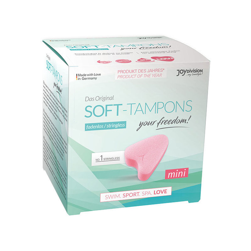 JOYDIVISION SOFT-TAMPONS - ORYGINALNE MIEKKIE TAMPONY MINI 3 UDS