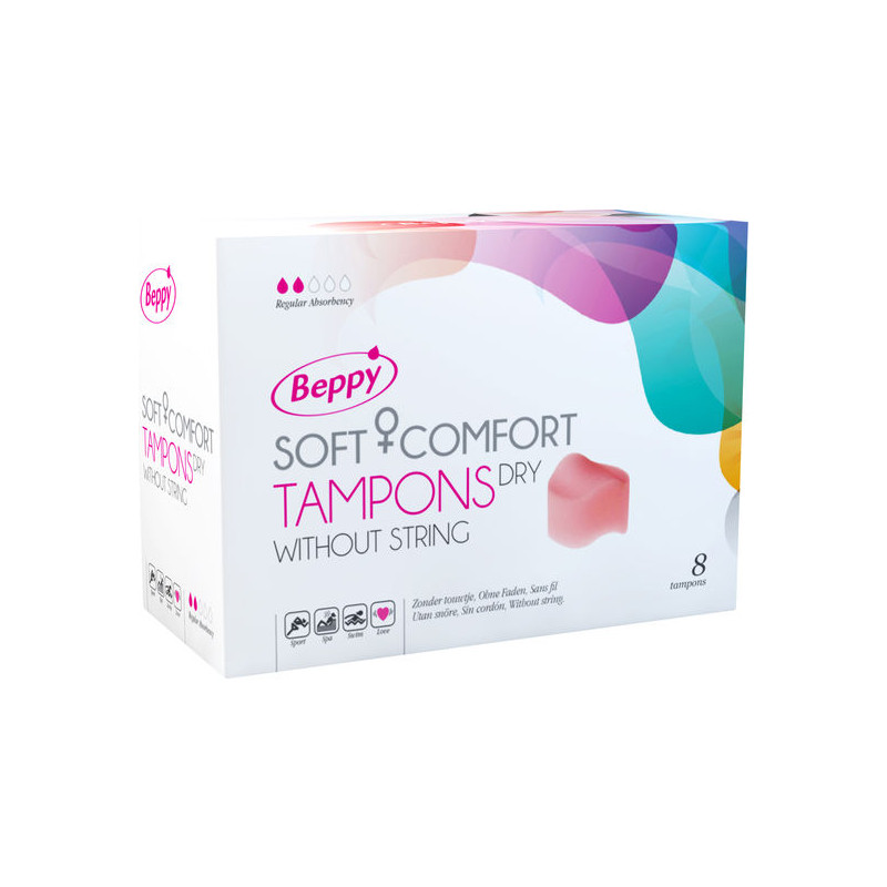 BEPPY - MIEKKIE, KOMFORTOWE TAMPONY SUCHE 8 SZT