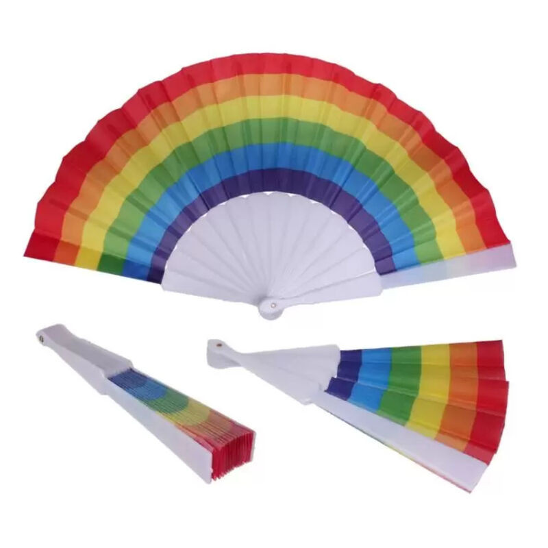 PRIDE - ABANICO TELA BANDERA LGBT PRIDE - ABANICO TELA BANDERA LGBT