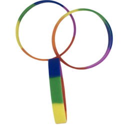 PRIDE - SILIKONOWA BRANSOLETKA Z FLAGA LGBT