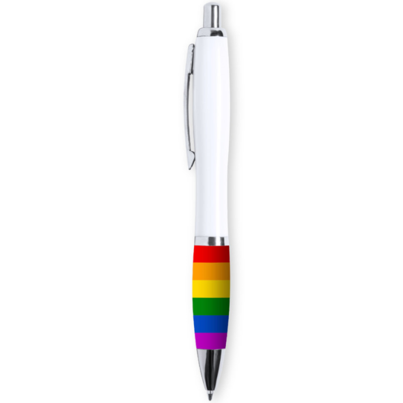 PRIDE - BOLIGRAFO BLANCO BANDERA LGBT PRIDE - BOLIGRAFO BLANCO BANDERA LGBT