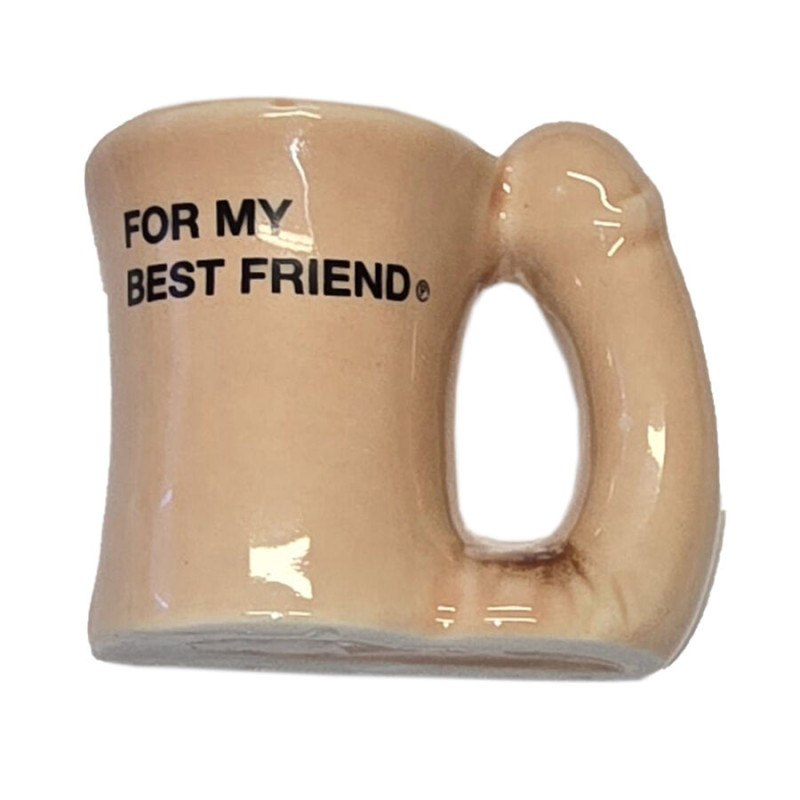 DIABLO PICANTE – CERAMIC MUG MAGNET WITH PENIS HANDLE “FOR MY BEST FRIEND” DIABLO PICANTE – CERAMIC MUG MAGNET WITH PENIS HANDLE “FOR MY BEST FRIEND”