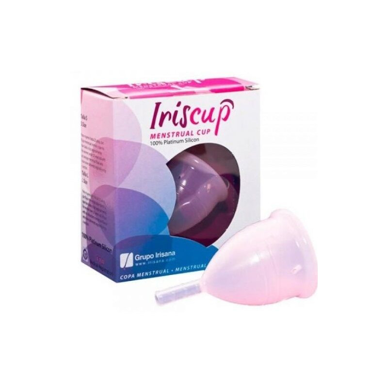 IRISCUP - DUZY ROZOWY KUBEK MIESIECZNY + GRATIS TORBA STERYLIZATOR