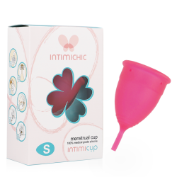 INTIMICHIC - KUBECZEK MENSTRUACYJNY SILIKONOWY KLASY MEDYCZNEJ - ROZMIAR S