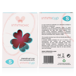 INTIMICHIC - KUBECZEK MENSTRUACYJNY SILIKONOWY KLASY MEDYCZNEJ - ROZMIAR S