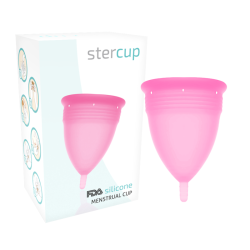 STERCUP - SILIKONOWA KUBEKSTKA MIESIECZNA FDA ROZOWY - ROZMIAR L