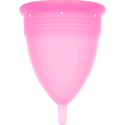 STERCUP - COPA MENSTRUAL FDA SILICONA ROSA - TALLA L