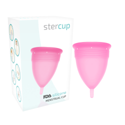 STERCUP - SILIKONOWA KUBEKSTKA MIESIECZNA FDA ROZOWY - ROZMIAR S