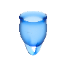 SATISFYER - FEEL CONFIDENT MENSTRUAL CUP DARK BLUE 15 + 20 ML
