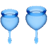 SATISFYER - FEEL GOOD MENSTRUAL CUP DARK BLUE 15 + 20 ML
