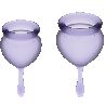 SATISFYER - FEEL GOOD KUBECZEK MENSTRUACYJNY FIOLETOWY 15 + 20 ML