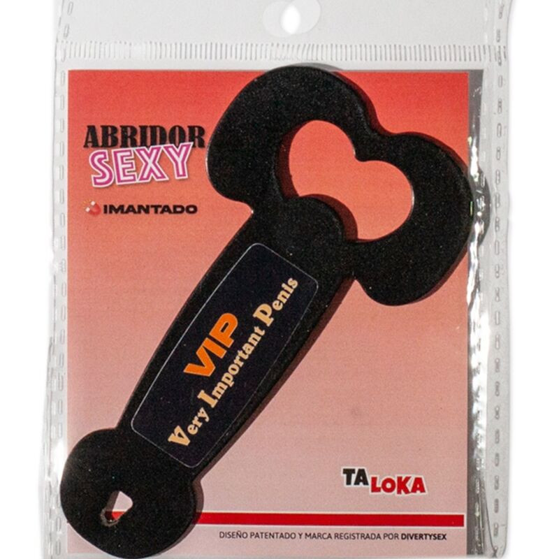 TALOKA - MAGNETIC METAL OPENER VERY IMPORTANT PENIS BLACK TALOKA - MAGNETIC METAL OPENER VERY IMPORTANT PENIS BLACK