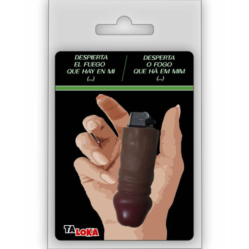 TALOKA - BRIQUET FANTASTIQUE EN FORME DE PÉNIS DE COULEUR MULATTO 100% RECHARGEABLE TALOKA - BRIQUET FANTASTIQUE EN FORME DE PÉNIS DE COULEUR MULATTO 100% RECHARGEABLE