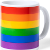 PRIDE - KUBEK Z FLAGA LGBT W INDYWIDUALNYM PUDELKU KRAFT /pl/pt/en/fr/it/