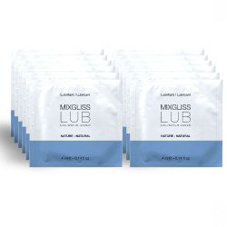 MIXGLISS - NATÜRLICHES SCHMIERMITTEL AUF WASSERBASIS 12 EINZELDOSIS 4 ML