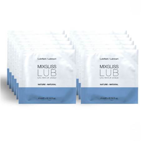 MIXGLISS - NATURALNY LUBRYKANT NA BAZIE WODY 12 JEDNORAZOWA DAWKA 4 ML