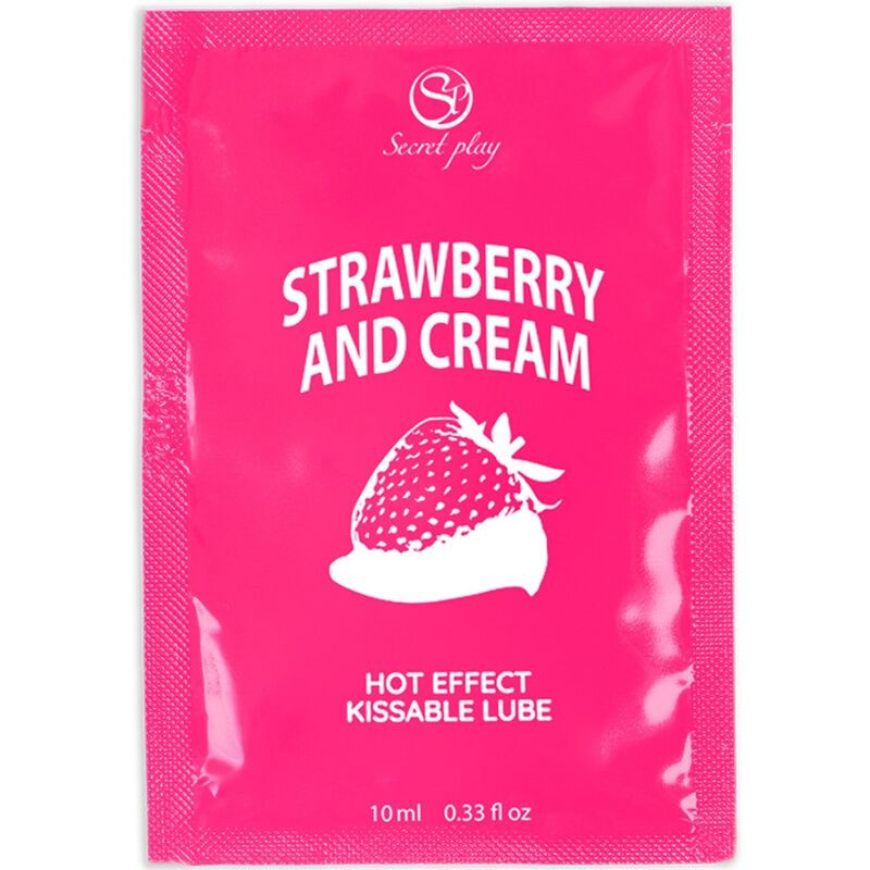 SECRETPLAY - LUBRIFICANTE MONODOSE FRAGOLE E CREMA 10 ML SECRETPLAY - LUBRIFICANTE MONODOSE FRAGOLE E CREMA 10 ML