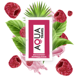 AQUA TRAVEL - LUBRYKANT NA BAZIE WODY O SMAKU DZIKIEJ MALINY 6 ML