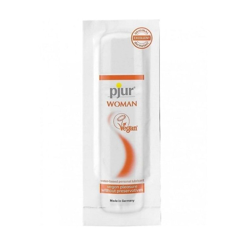 PJUR - WOMAN LUBRIFIANT VEGAN  BASE EAU 2 ML