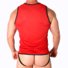 MACHO - CZERWONY T-SHIRT S/M