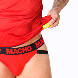 MACHO - CZERWONY T-SHIRT S/M