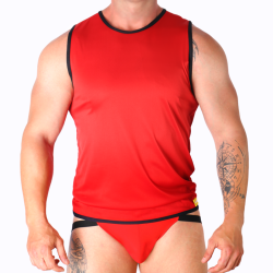 MACHO - CZERWONY T-SHIRT L/XL