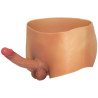 HIDDEN DESIRE - ALTER EGO BOXERSHOT Z PENISEM 18 CM ROZMIAR S/M